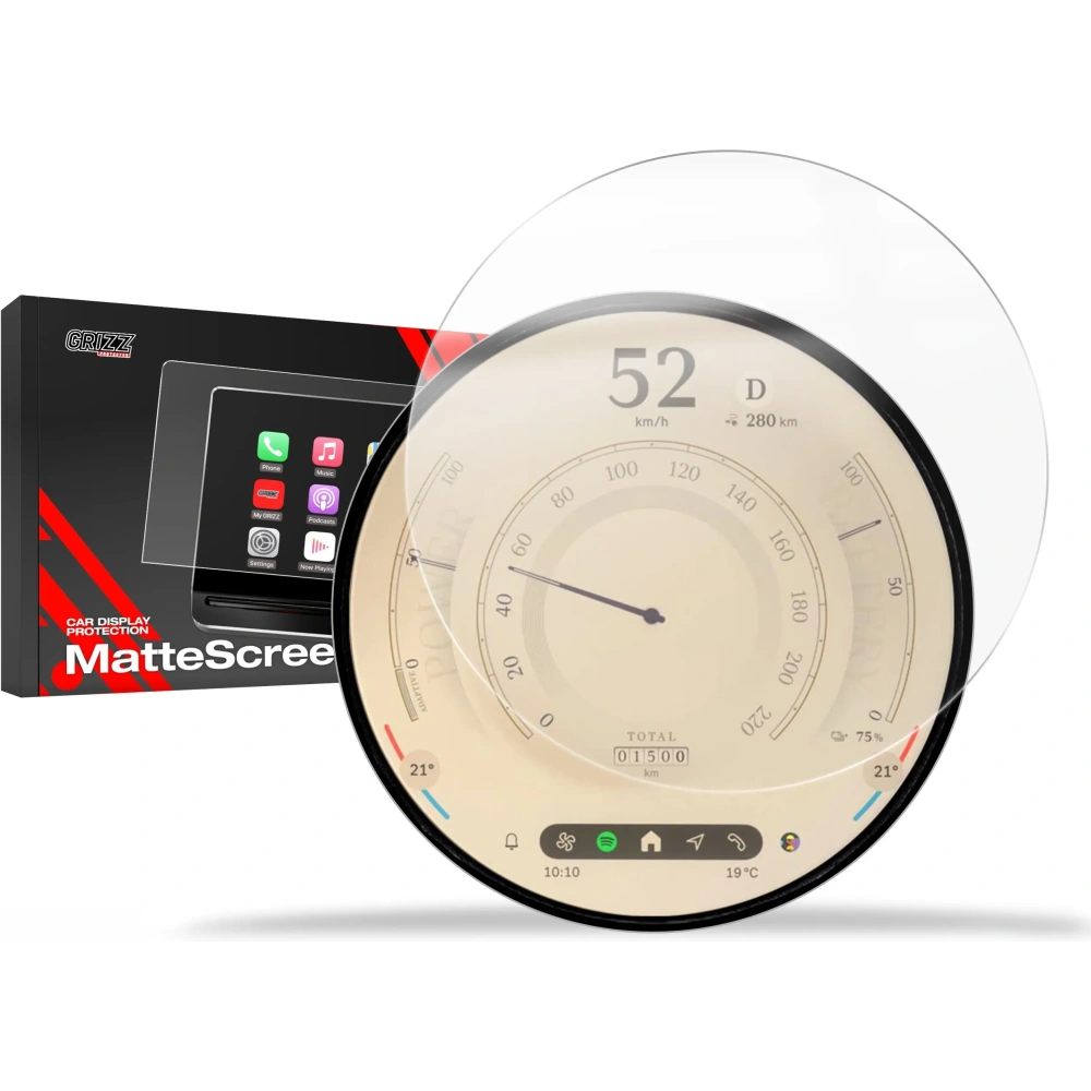 Folia matowa GrizzGlass CarDisplay Protection do Mini Cooper E 2023-2025