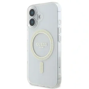 Kup Etui Guess GUHMP16SHFGERET Apple iPhone 16 hardcase IML Glitter Circle MagSafe przeźroczysty/transparent - GUE3633 - {ean13} - Sklep Home Screen