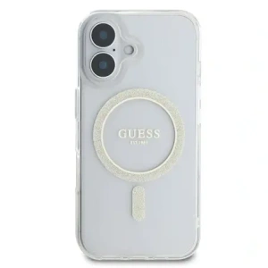 Kup Etui Guess GUHMP16SHFGERET Apple iPhone 16 hardcase IML Glitter Circle MagSafe průhledný/transparentní - GUE3633 - {ean13} - Sklep Home Screen