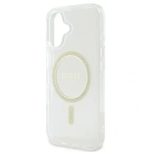 Kup Etui Guess GUHMP16SHFGERET Apple iPhone 16 hardcase IML Glitter Circle MagSafe průhledný/transparentní - GUE3633 - {ean13} - Sklep Home Screen