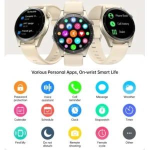 Kup Smartwatch Joyroom Classic Series JR-FC2 IP68 złoty - JYR1030 - {ean13} - Sklep Home Screen