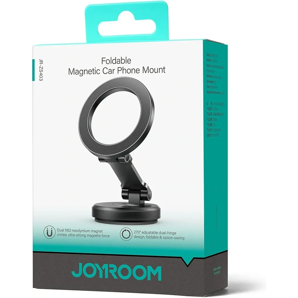 Magnetyczny uchwyt samochodowy na kokpit Joyroom JR-ZS403 czarny