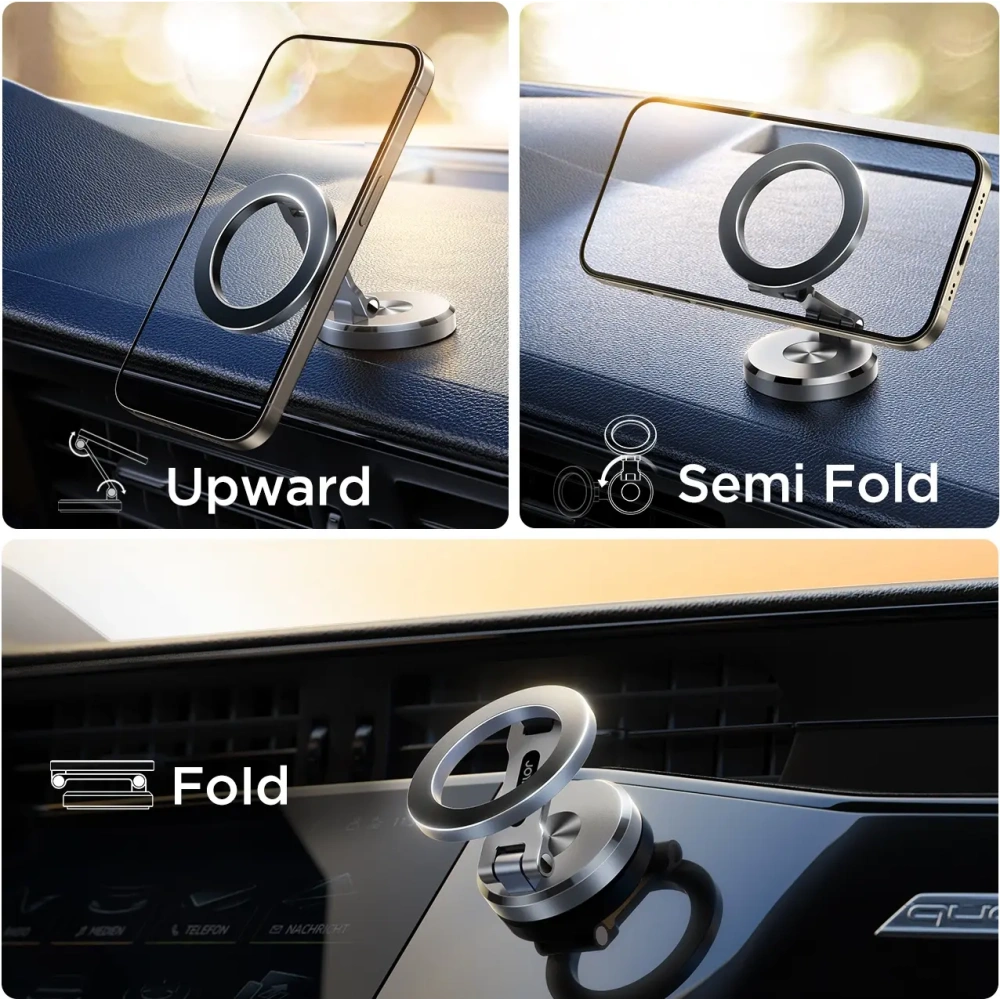 Magnetyczny uchwyt samochodowy na kokpit Joyroom JR-ZS403 szary