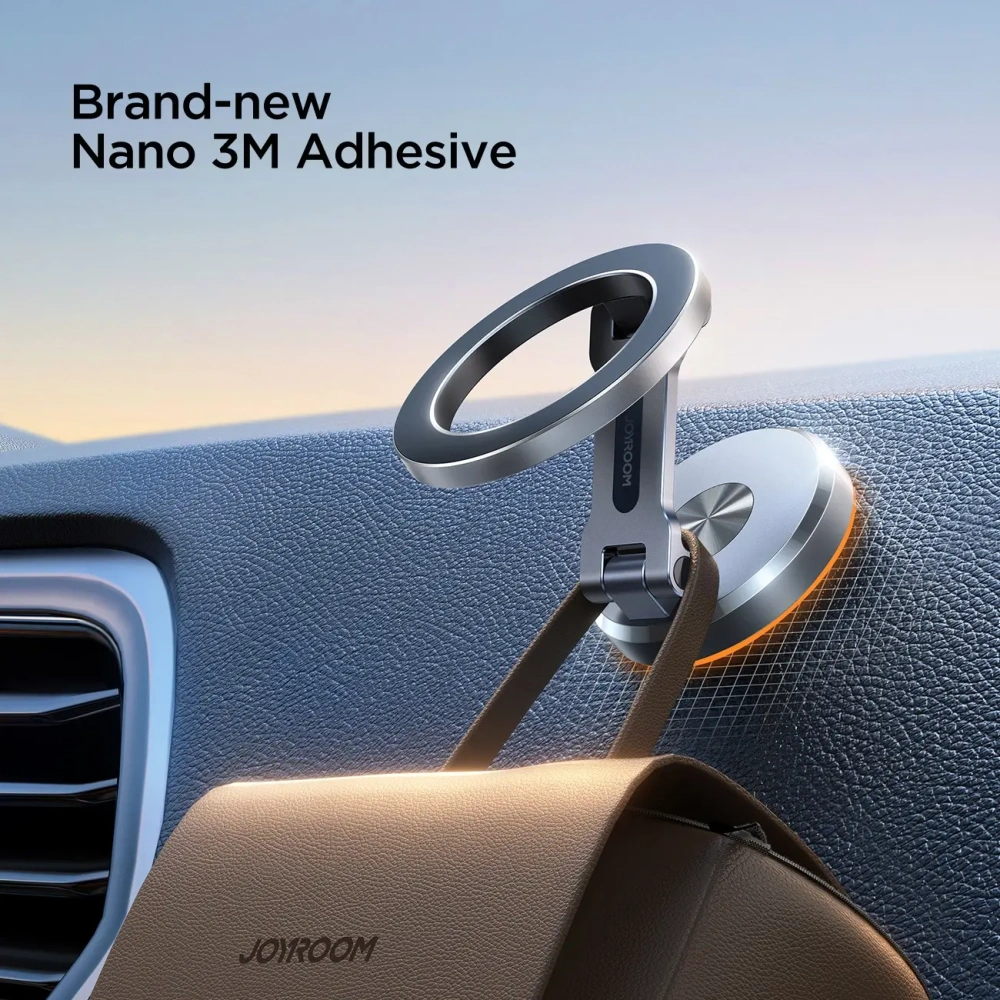 Magnetyczny uchwyt samochodowy na kokpit Joyroom JR-ZS403 szary