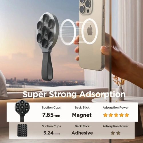 Kup Uchwyt magnetyczny Joyroom JR-ZS393 MagSafe na telefon z przyssawkami czarny - JYR1035 - {ean13} - Sklep Home Screen