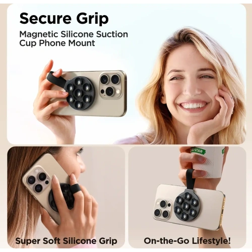 Buy Joyroom JR-ZS393 MagSafe magnetic phone holder with suction cups black - JYR1035 - {ean13} - Home Screen Store Europe