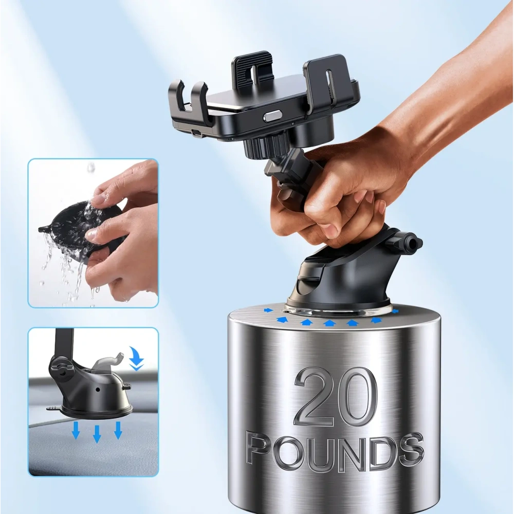 Uchwyt samochodowy na deskę rozdzielczą z ładowarką indukcyjną 15W Joyroom JR-ZS219 czarny