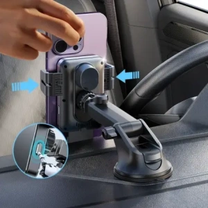 Buy Joyroom JR-ZS219 car dashboard mount with 15W inductive charger black - JYR1037 - {ean13} - Home Screen Store Europe