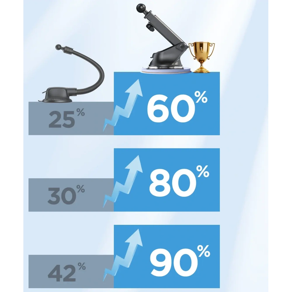 Uchwyt samochodowy na deskę rozdzielczą z ładowarką indukcyjną 15W Joyroom JR-ZS219 czarny