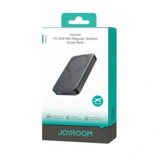 Kup Powerbank Joyroom JR-W020 Mini 5000mAh 20W USB-A USB-C MagSafe czarny + kabel USB-C / USB-C - JYR1039 - {ean13} - Sklep Home Screen
