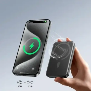 Kup Powerbank Joyroom JR-W020 Mini 5000mAh 20W USB-A USB-C MagSafe czarny + kabel USB-C / USB-C - JYR1039 - {ean13} - Sklep Home Screen