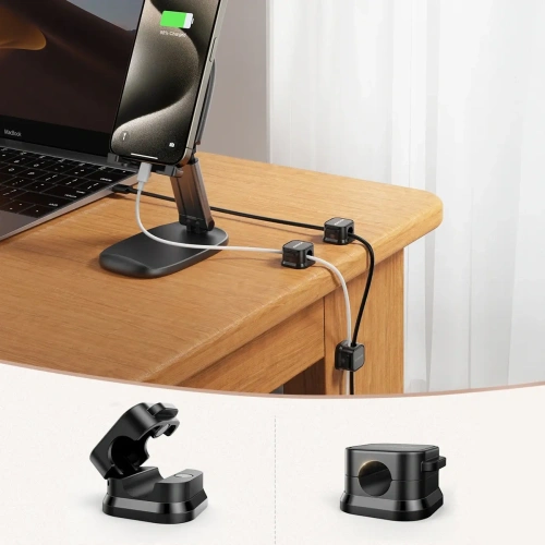 Kup Joyroom organizator de cablu JR-ZS368 magnetic negru (6 buc.) - JYR1040 - {ean13} - Sklep Home Screen