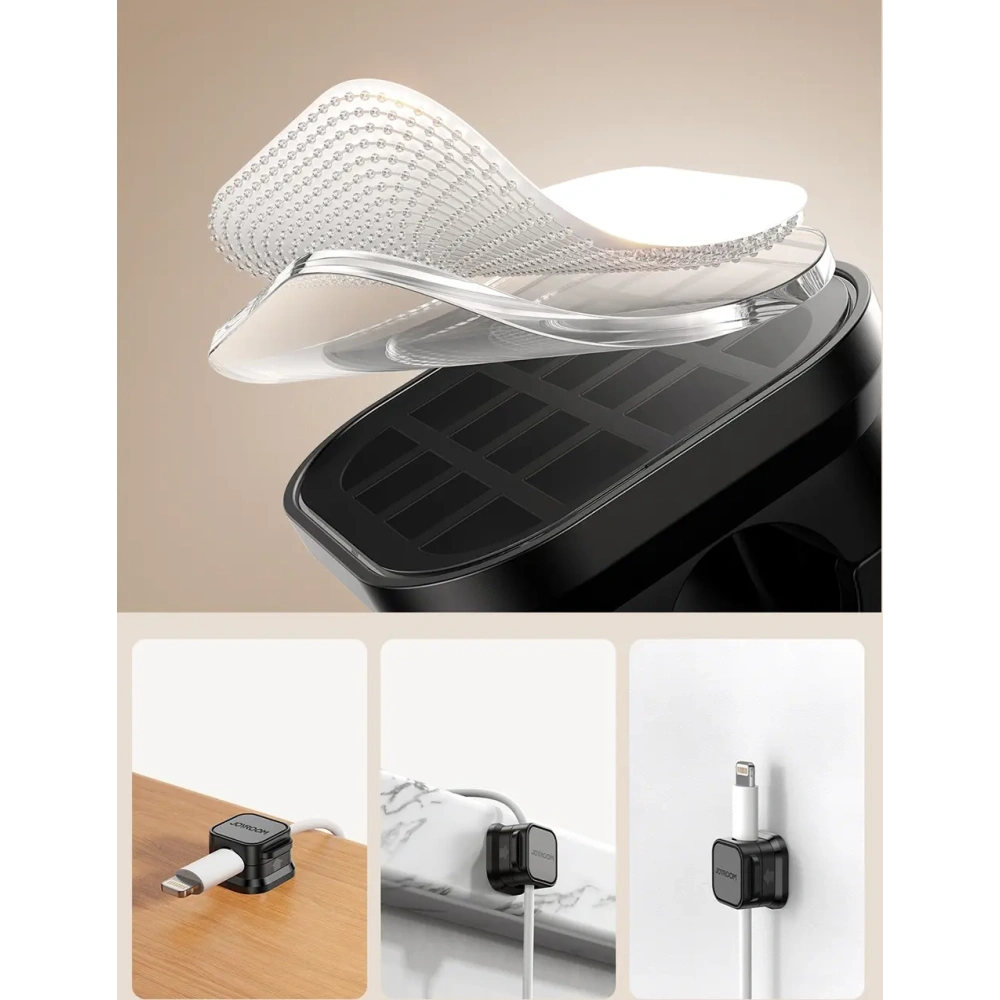 Organizer kabli Joyroom JR-ZS368 magnetyczny czarny (6 szt.)