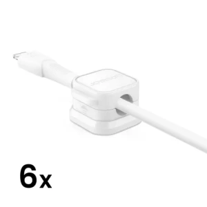 Buy Joyroom cable organiser JR-ZS368 magnetic white (6 pcs.) - JYR1041 - {ean13} - Home Screen Store Europe