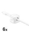 Joyroom cable organiser JR-ZS368 magnetic white (6 pcs.)