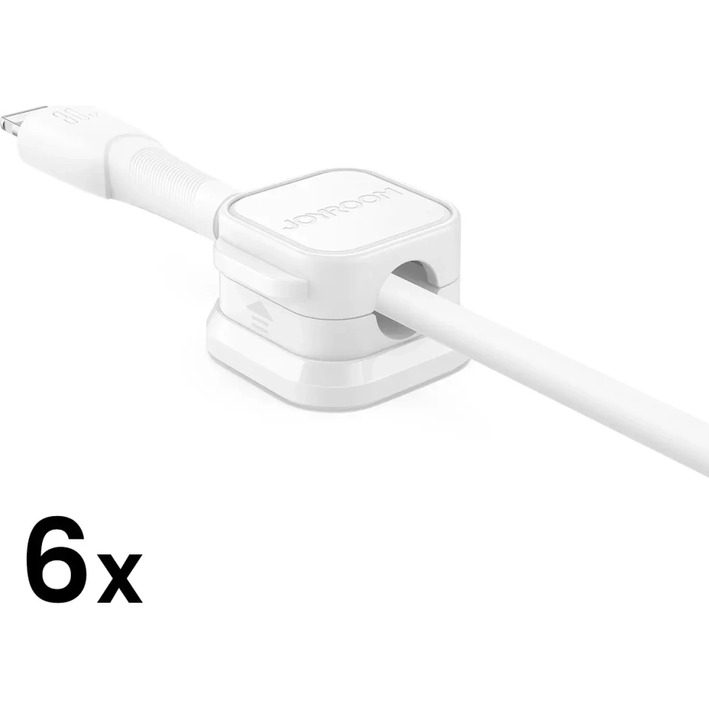 Organizer kabli Joyroom JR-ZS368 magnetyczny biały (6 szt.)