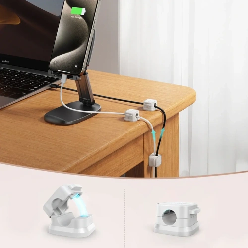 Kup Joyroom organizator de cabluri JR-ZS368 magnetic alb (6 buc.) - JYR1041 - {ean13} - Sklep Home Screen