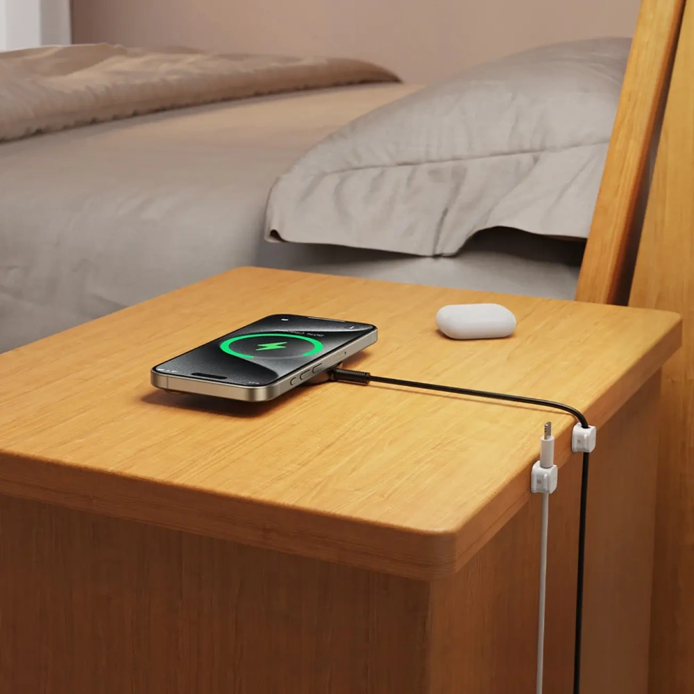 Organizer kabli Joyroom JR-ZS368 magnetyczny biały (6 szt.)