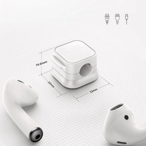 Buy Joyroom cable organiser JR-ZS368 magnetic white (6 pcs.) - JYR1041 - {ean13} - Home Screen Store Europe