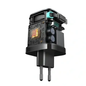 Kup Ładowarka sieciowa GaN Joyroom JR-TCL02 65W USB-A, USB-C z wbudowanym kablem USB-C czarna - JYR1042 - {ean13} - Sklep Home Screen