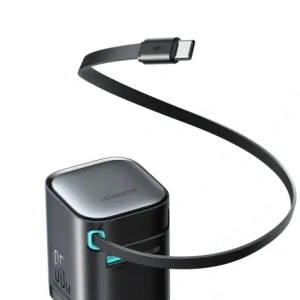 Kup Ładowarka sieciowa GaN Joyroom JR-TCL02 65W USB-A, USB-C z wbudowanym kablem USB-C czarna - JYR1042 - {ean13} - Sklep Home Screen