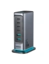 Joyroom JR-TCM02 încărcător de perete GaN multi-port 65W 2xUSB-A, 4xUSB-C gri închis