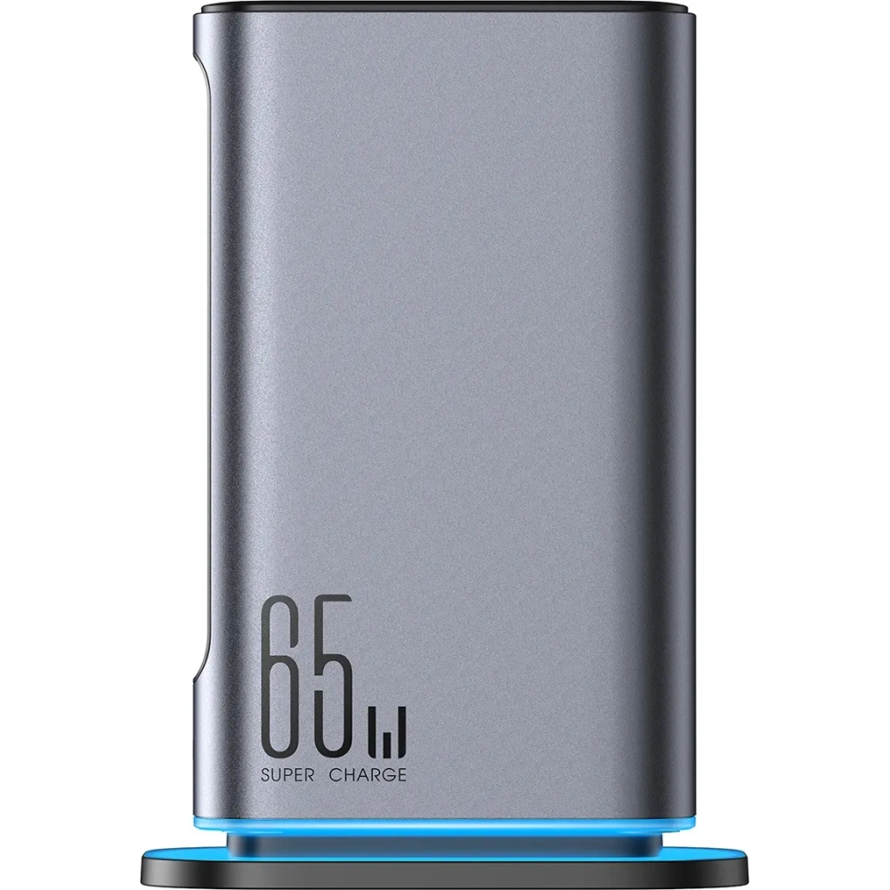 Ładowarka sieciowa Joyroom JR-TCM02 wieloportowa GaN 65W 2xUSB-A, 4xUSB-C ciemnoszara