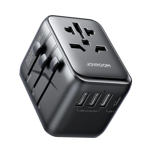 Kup Joyroom JR-TCW01 utazási adapter 17W EU / US / UK / JP / AU / CN fekete - JYR1044 - {ean13} - Sklep Home Screen