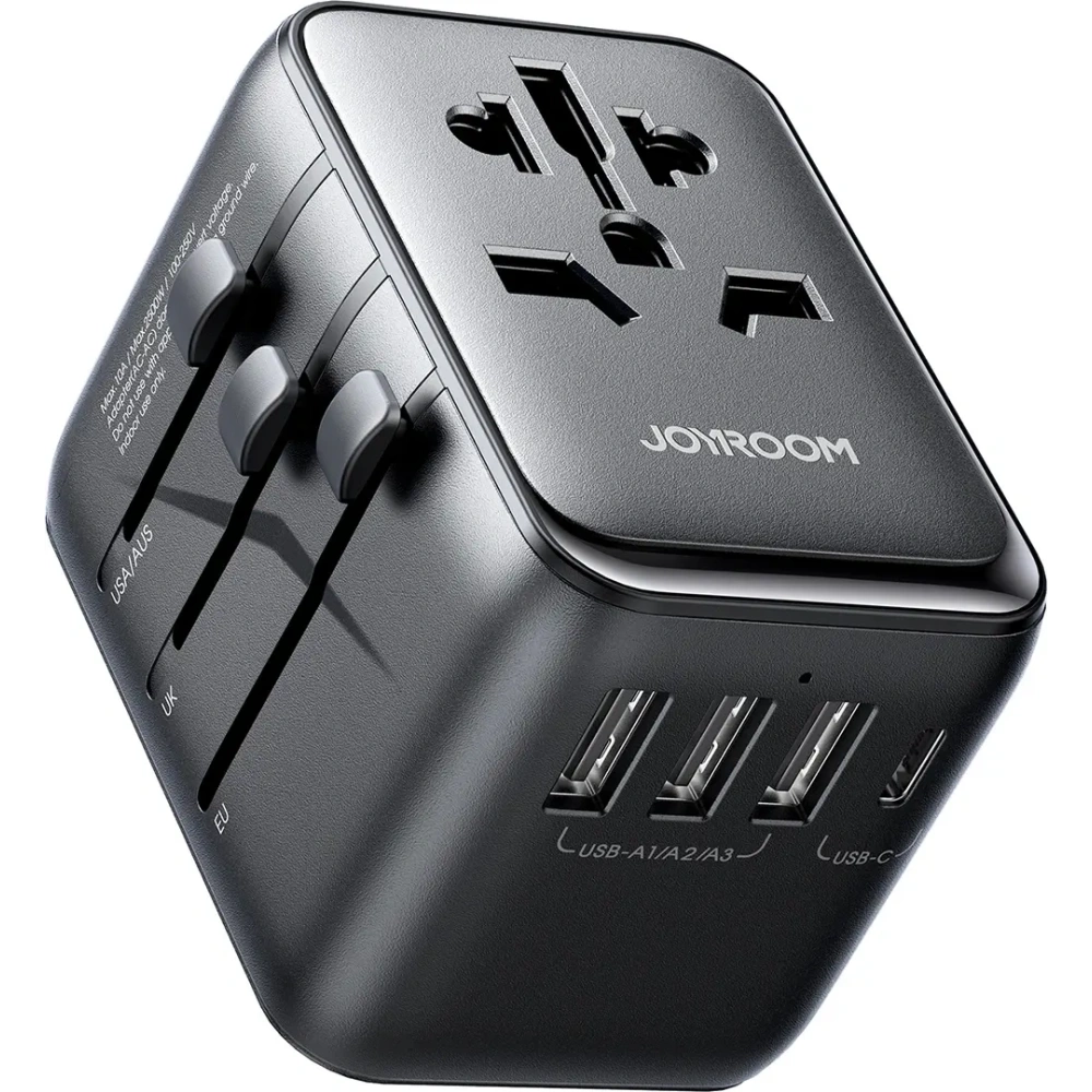 Adapter podróżny Joyroom JR-TCW01 17W EU / US / UK / JP / AU / CN czarny