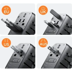 Kup Joyroom adaptor de călătorie JR-TCW01 17W EU / US / UK / JP / AU / CN negru - JYR1044 - {ean13} - Sklep Home Screen