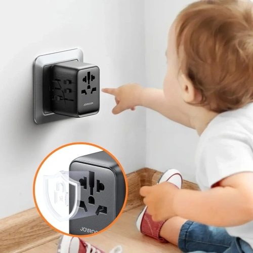 Kup Joyroom JR-TCW01 utazási adapter 17W EU / US / UK / JP / AU / CN fekete - JYR1044 - {ean13} - Sklep Home Screen