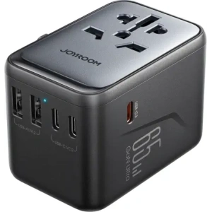Kup Joyroom JR-TCW02 Reiseadapter 65W EU / US / JP / AU / UK / CN schwarz - JYR1045 - {ean13} - Sklep Home Screen