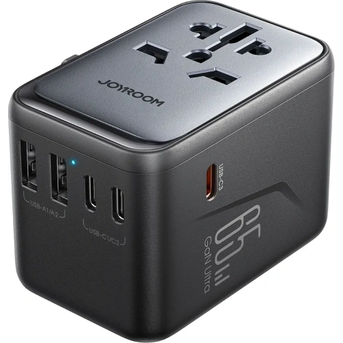 Kup Adapter podróżny Joyroom JR-TCW02 65W EU / US / JP / AU / UK / CN czarny - JYR1045 - {ean13} - Sklep Home Screen