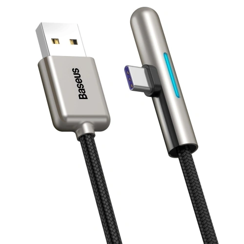 Buy Baseus Iridescent Lamp HW flash charge Mobile Game USB For Type-C 40W 0.5m Black - BSU1119BLK - {ean13} - Home Screen Store Europe