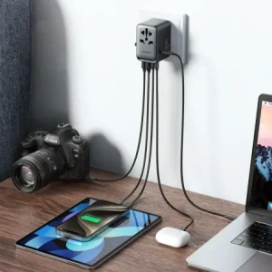 Kup Joyroom adaptor de călătorie JR-TCW02 65W EU / US / JP / AU / UK / CN negru - JYR1045 - {ean13} - Sklep Home Screen