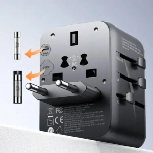 Kup Joyroom adaptor de călătorie JR-TCW02 65W EU / US / JP / AU / UK / CN negru - JYR1045 - {ean13} - Sklep Home Screen