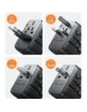 Kup Joyroom JR-TCW02 Reiseadapter 65W EU / US / JP / AU / UK / CN schwarz - JYR1045 - {ean13} - Sklep Home Screen