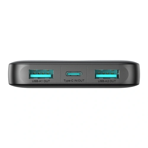 Kup Powerbank Joyroom JR-PBF12 10000mAh 12W 2.4A 2xUSB-A, USB-C czarny - JYR1046 - {ean13} - Sklep Home Screen