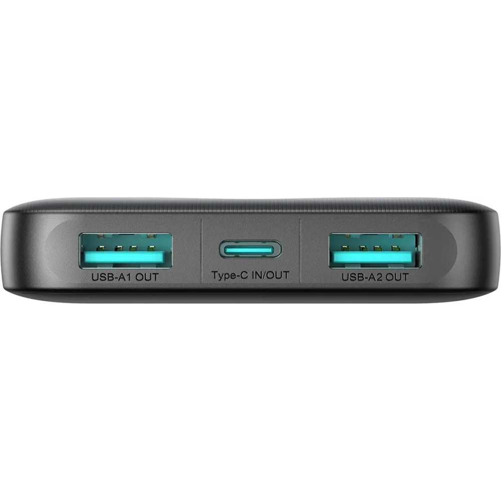 Powerbank Joyroom JR-PBF12 10000mAh 12W 2.4A 2xUSB-A, USB-C czarny