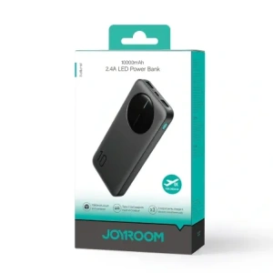 Kup Powerbank Joyroom JR-PBF12 10000mAh 12W 2.4A 2xUSB-A, USB-C czarny - JYR1046 - {ean13} - Sklep Home Screen