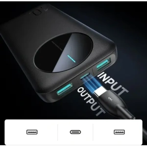 Kup Powerbank Joyroom JR-PBF12 10000mAh 12W 2.4A 2xUSB-A, USB-C czarny - JYR1046 - {ean13} - Sklep Home Screen