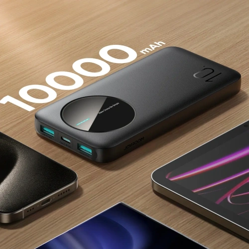 Kup Joyroom JR-PBF12 powerbank 10000mAh 12W 2.4A 2xUSB-A, USB-C fekete - JYR1046 - {ean13} - Sklep Home Screen
