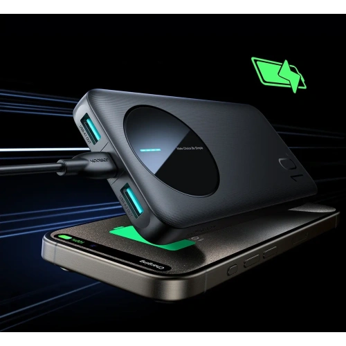 Kup Powerbank Joyroom JR-PBF12 10000mAh 12W 2.4A 2xUSB-A, USB-C czarny - JYR1046 - {ean13} - Sklep Home Screen