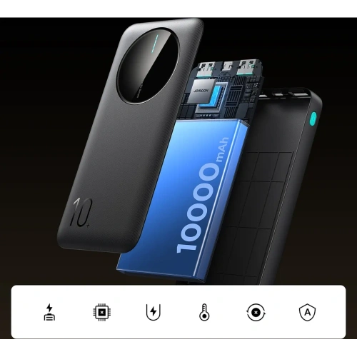 Kup Powerbank Joyroom JR-PBF12 10000mAh 12W 2.4A 2xUSB-A, USB-C czarny - JYR1046 - {ean13} - Sklep Home Screen