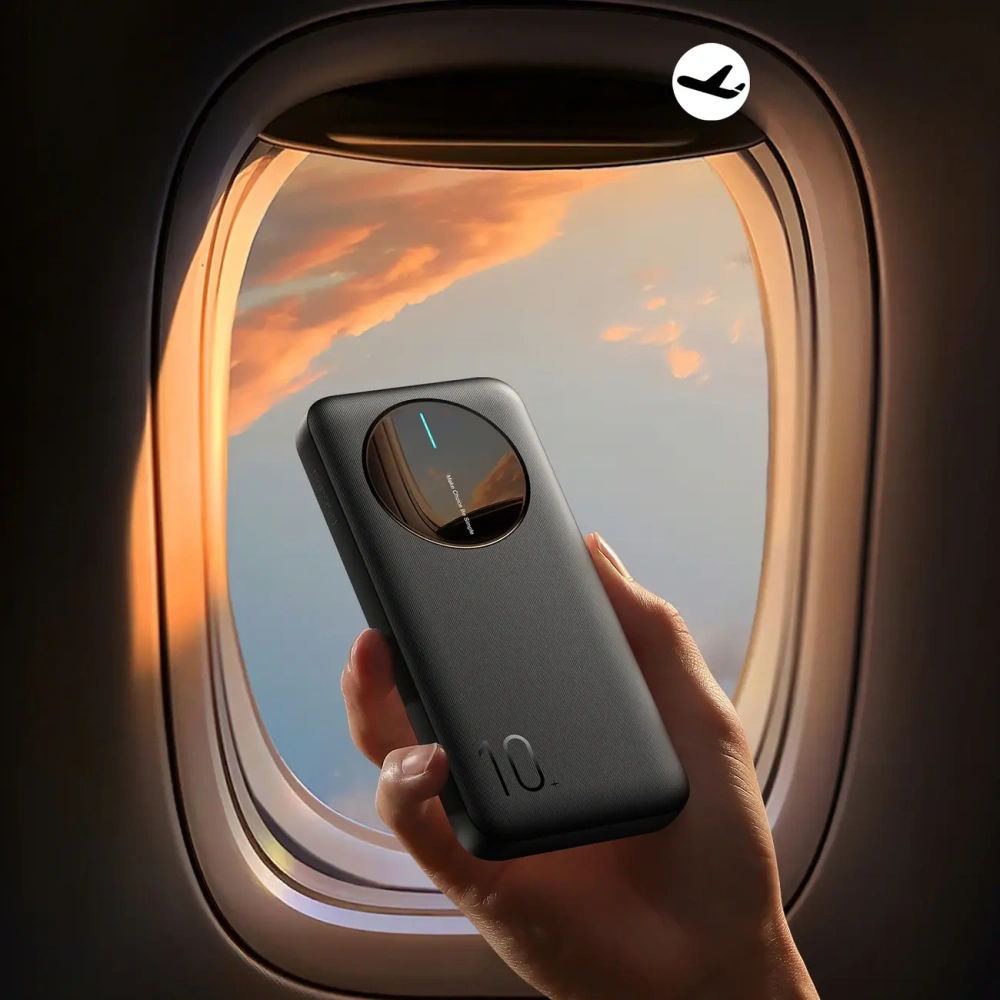 Powerbank Joyroom JR-PBF12 10000mAh 12W 2.4A 2xUSB-A, USB-C czarny