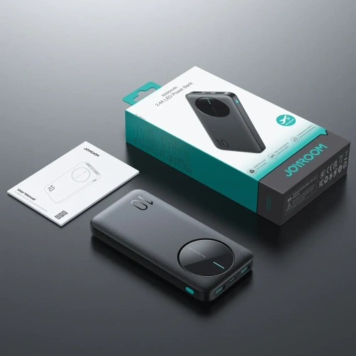 Kup Powerbank Joyroom JR-PBF12 10000mAh 12W 2.4A 2xUSB-A, USB-C czarny - JYR1046 - {ean13} - Sklep Home Screen
