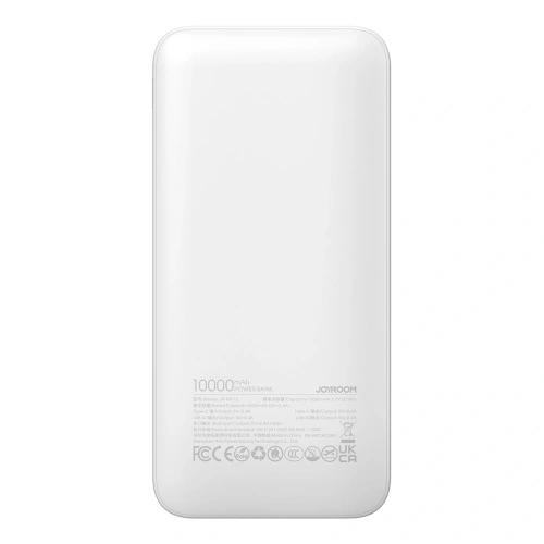 Kup Powerbank Joyroom JR-PBF12 10000mAh 12W 2.4A 2xUSB-A, USB-C bílý - JYR1047 - {ean13} - Sklep Home Screen