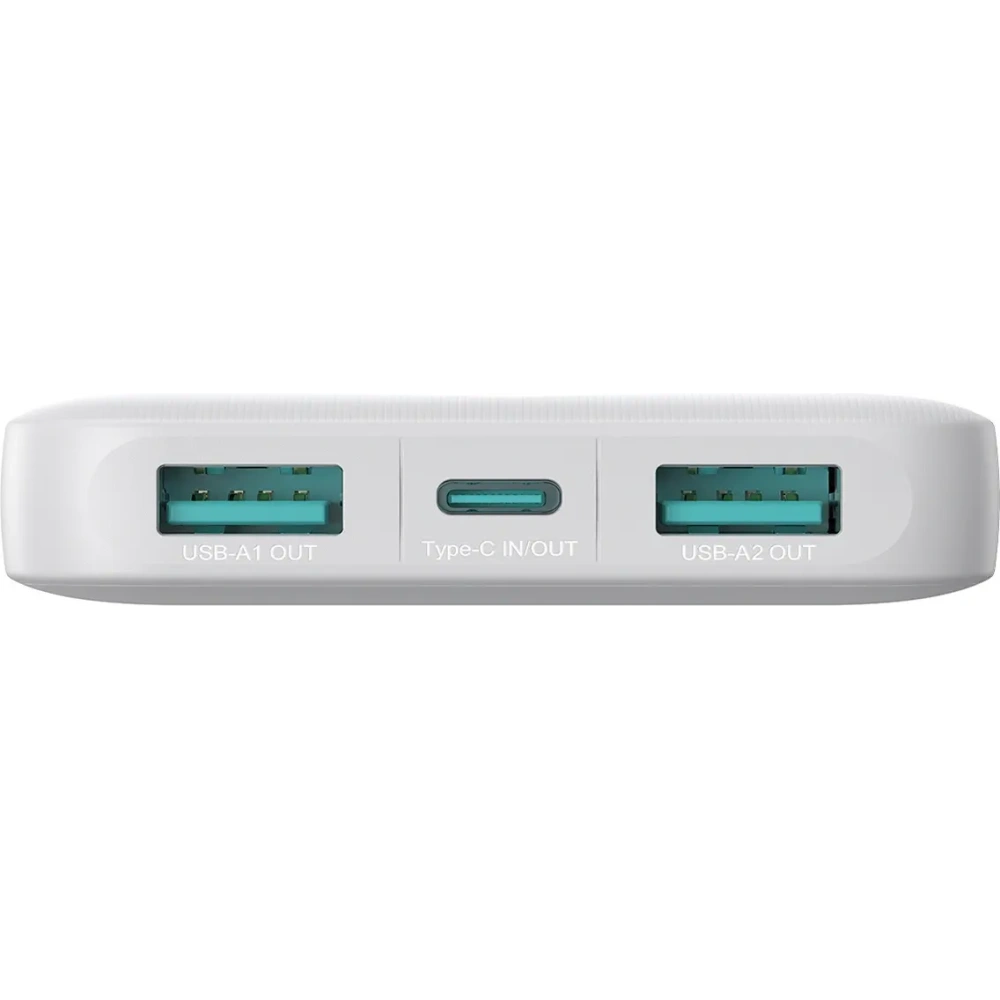 Powerbank Joyroom JR-PBF12 10000mAh 12W 2.4A 2xUSB-A, USB-C biały