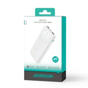Kup Powerbank Joyroom JR-PBF12 10000mAh 12W 2.4A 2xUSB-A, USB-C biały - JYR1047 - {ean13} - Sklep Home Screen