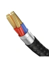 Kup Függőleges lapos USB-C kábel Baseus Iridescent, Huawei SuperCharge, 40W, 0,5 m (fekete) - BSU1119BLK - {ean13} - Sklep Home Screen
